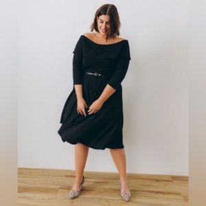 LAST CHANCE Off the should midi length dress